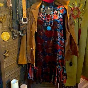 Velvet retro tunic/dress Free People